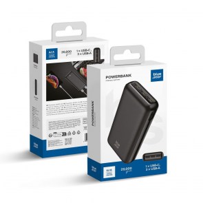 Powerbanka BLUE STAR 20000 mAh 2,1A W2027 černá
