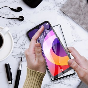 5D celolepící keramické sklo - pro Samsung Galaxy S25 černé