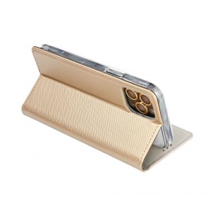 SMART CASE Kniha pro SAMSUNG A06 zlatá