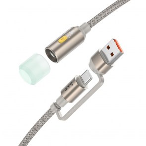 HOCO kabel USB A / Type C na LED světlo UA38C zlatý