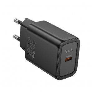 Nástěnná nabíječka HOCO Type C PD QC 30W N62 černá