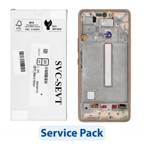 Servisní balení LCD displej SAMSUNG A53 5G A536B GH82-28024D zlatý