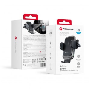  F-GRIP Grand (F-24) bezdrátový nabíjecí držák 15W stříbrný