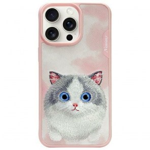 NIMMY pouzdro BIG EYED PET 2.0 Cat pro IPHONE 15 Pro růžové