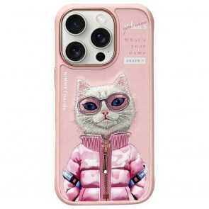 NIMMY pouzdro COOL&CUTE 2.0 Cat pro IPHONE 16 Pro růžové