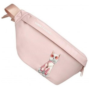 NIMMY crossbody GLASSES COOL CAT růžová