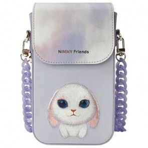 NIMMY taška na telefon BIG EYED PET 2.0 Rabbit fialová