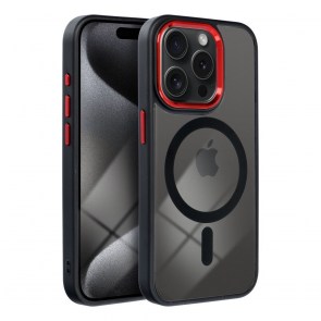 Pouzdro COLOR EDGE MAG COVER kompatibilní s MagSafe pro IPHONE 13 černé červené