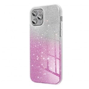 Pouzdro SHINING pro IPHONE 17 Pro transparentní růžové