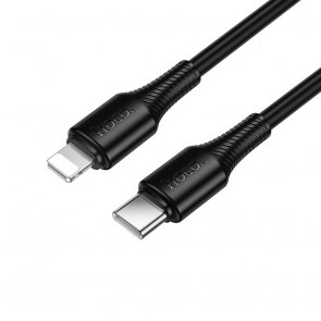 Kabel USB C na Lightning Hoco PD 27W 1 m X120 černý