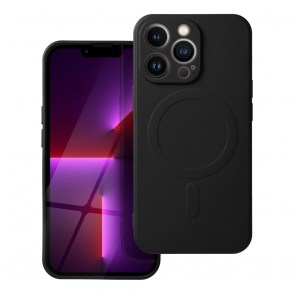SILIKONOVÉ pouzdro MAG COVER (velký otvor) kompatibilní s MagSafe pro IPHONE 17 Pro Max černé