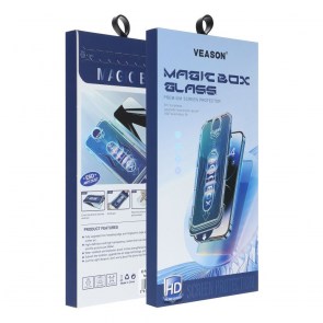 6D Pro Veason Easy-Install Glass + Applicator - pro Iphone 17 Pro Max černá
