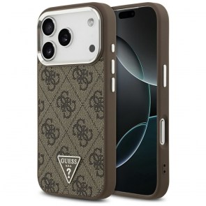 Pouzdro GUESS pro IPHONE 17 Pro kompatibilní s MagSafe GUHMP17LP4TSRCMW (PU 4G W/Triangle Logo SL) hnědé