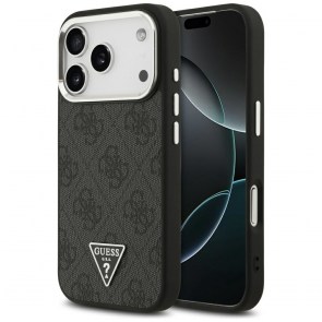 Pouzdro GUESS pro IPHONE 17 Pro kompatibilní s MagSafe GUHMP17LP4TSRCMK (PU 4G W/Triangle Logo SL) černé