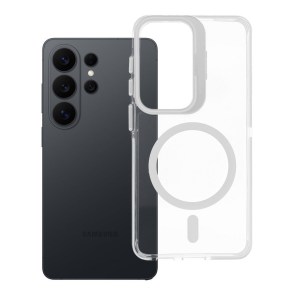 Pouzdro pro Samsung S26 Lens Mag Cover kompatibilní s MagSafe, bílé