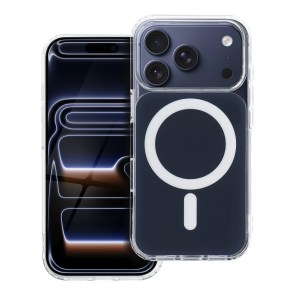 Pouzdro pro iPhone 16 PRO Clear Fusion Mag Cover kompatibilní s MagSafe navy blue