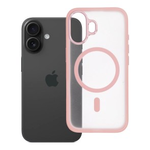 Pouzdro pro iPhone 16 Flexline Mag Cover kompatibilní s MagSafe pink