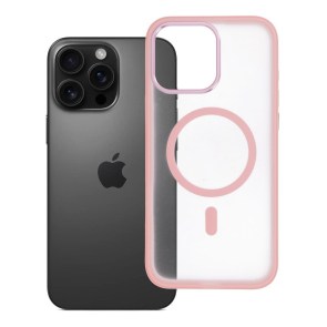 Pouzdro pro iPhone 16 PRO MAX Flexline Mag Cover kompatibilní s MagSafe růžové barvy