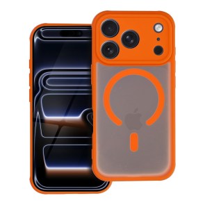 Pouzdro pro Samsung A37 Full Matte Mag Cover kompatibilní s MagSafe oranžové