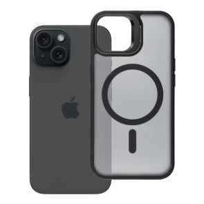 Pouzdro pro iPhone 15  F-Protect Shadow Stand Premium kompatibilní s MagSafe, černé