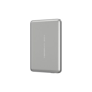 Powerbanka X-ONE Razor 2 Magcharge Ultraslim (7,6 mm) kompatibilní s MagSafe, 5000 mAh – stříbrná