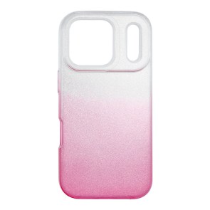 Pouzdro pro iPhone 17 Pro / 18 Pro, lesklé, průhledné, růžové