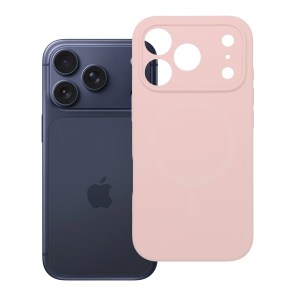 Pouzdro pro iPhone 18 Pro / 17 Pro, silikonové, 2 mm (ochrana fotoaparátu), pudrově růžové