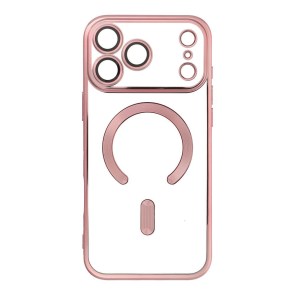 Pouzdro pro iPhone 18 Pro Max / 17 Pro Max Electro Mag Cover kompatibilní s MagSafe, barva zlatá-růžová