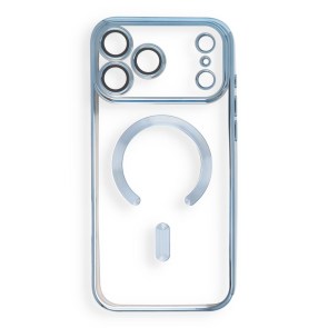Pouzdro pro iPhone 18 Pro Max / 17 Pro Max Electro Mag Cover kompatibilní s MagSafe, nebesky modré