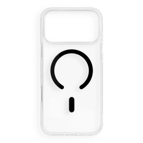 Pouzdro pro iPhone 18 Pro Max / 17 Pro Max Drop Glue Colorful Ring Mag Cover kompatibilní s MagSafe, černé