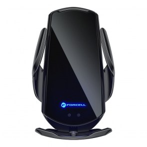 Držák do auta s bezdrátovým nabíjecím automatickým senzorem + magnetické adaptéry  HS1 15W černý