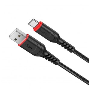 HOCO kabel USB na typ C 3A VICTORY X59 1 metr black