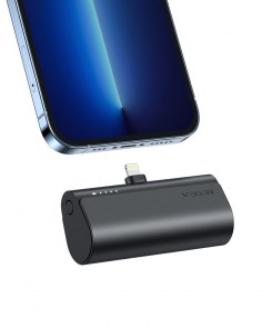 Power Bank VEGER PlugOn - 5000mAh s konektorem pro Lightning 8-pin PD20W black (W0556P)