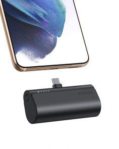 Powerbanka VEGER PlugOn - 5000mAh se zabudovanou pro typ C PD20W černá (W0556P)