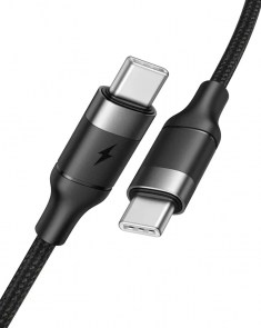 VEGER kabel Typ C až Typ C PD 100W 5A CC02 1,5m black
