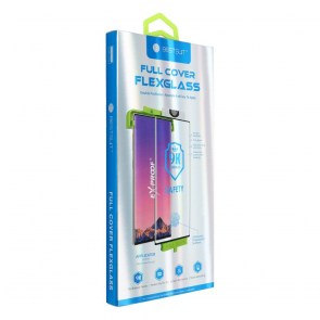 Flexibilní hybridní sklo Bestsuit 5D pro Samsung Galaxy S23FE černé (Hot Bending) – funkční snímač otisků prstů