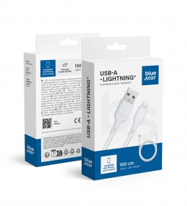 BLUE STAR kabel 2,4A USB A do Lightning DC-001AL2.4 1 m bílý