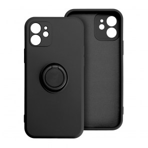 Pouzdro SILICONE RING pro IPHONE 16 Plus černé