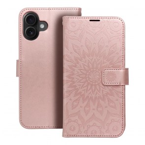 MEZZO Book pouzdro pro IPHONE 16 Plus mandala rose gold