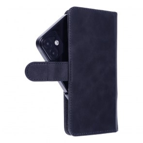 Univerzální pouzdro typu kniha COMMON velikosti M pro SAMSUNG S21 / NOTE / NOTE 2 / NOTE 3 / S10 / HUAWEI P30 Lite / P9 / P9 Lite / SONY XPERIA Z3 / Z4 / Z5 tmavě modré